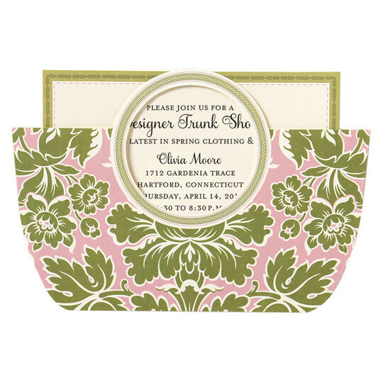 Olivia Purse Die-cut Pocket Invitations
